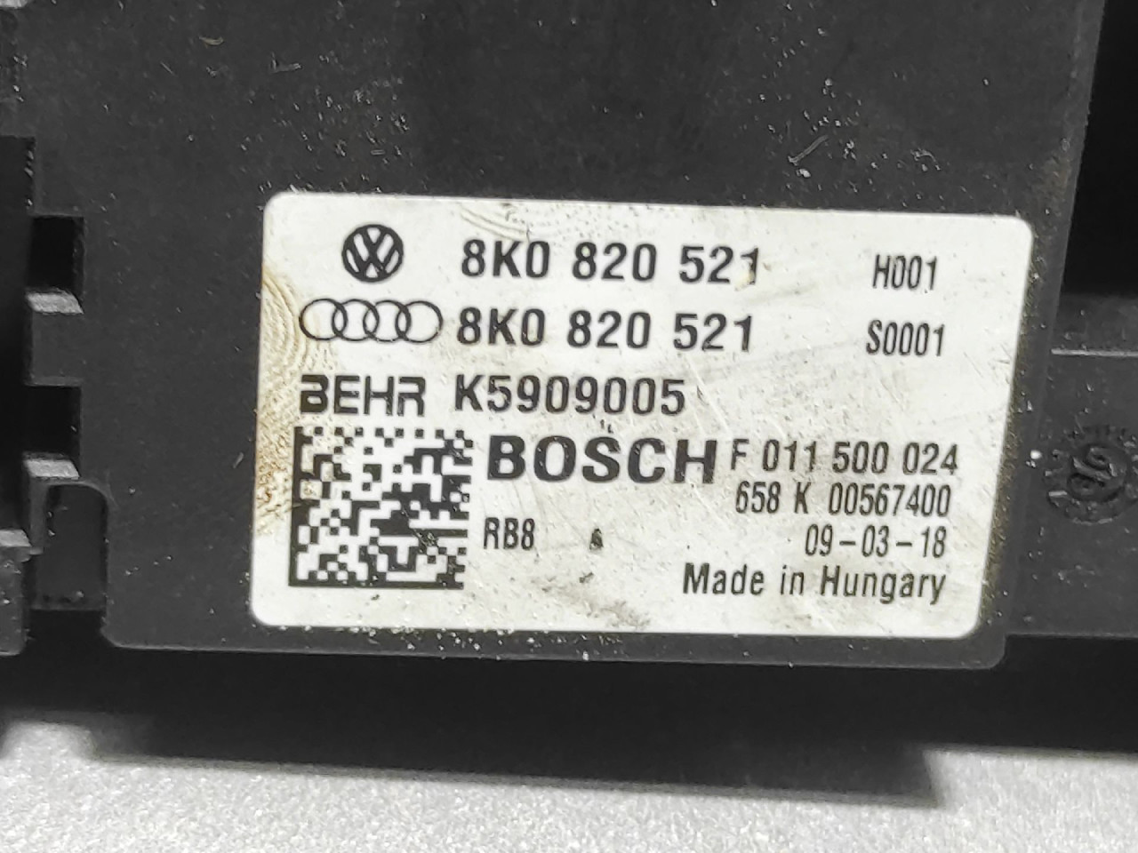 ELEKTRONIKA REOSTAT AUDI A4 (B8) > 07-11 8K0820521