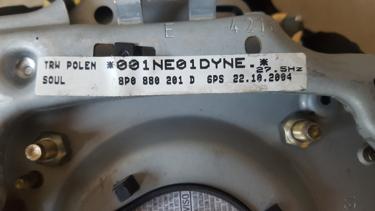 DIJELOVI AIRBAG VOLANA AUDI A3 > 03-08 8P0880201D