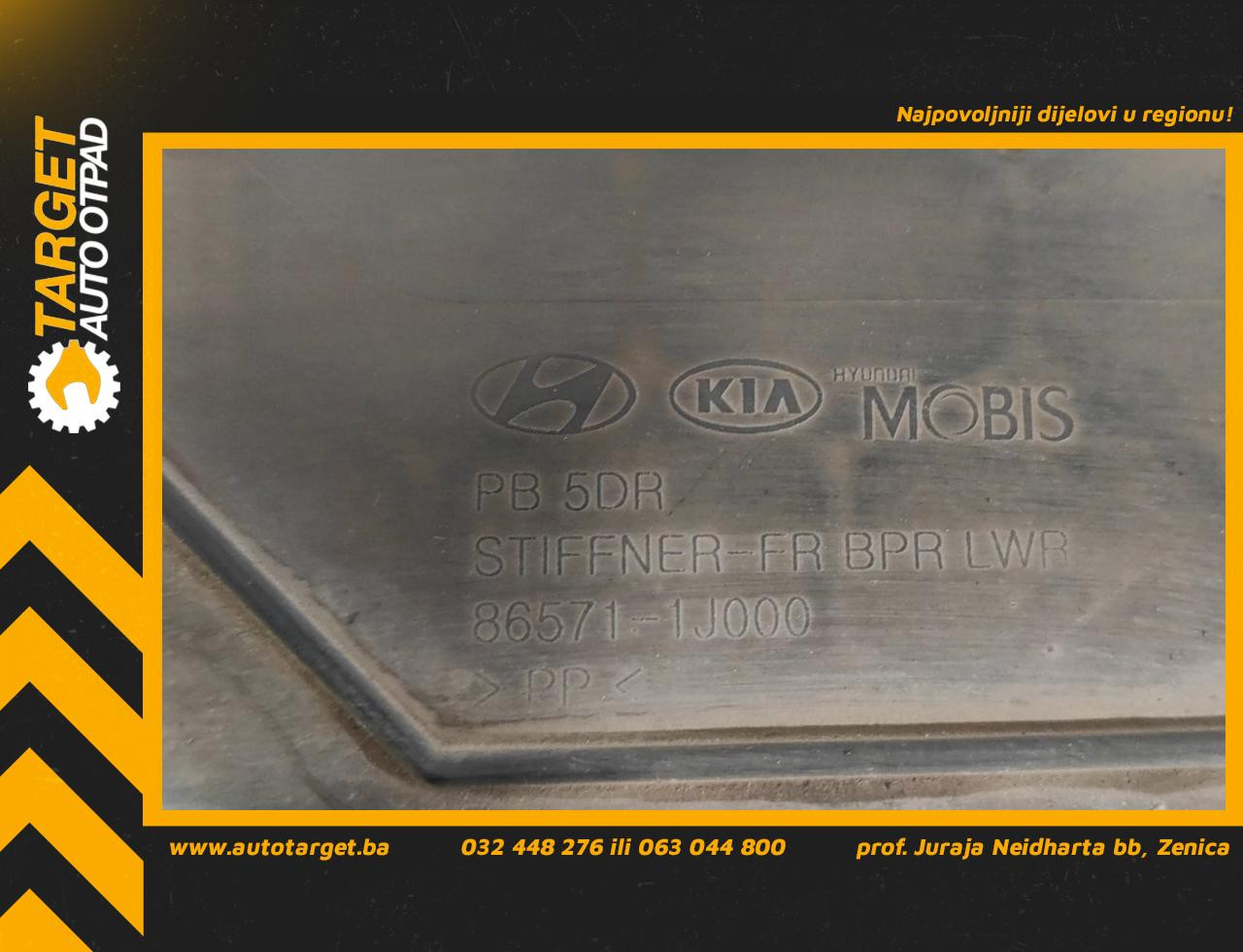 POTPORA PREDNJEG BRANIKA HYUNDAI I20 > 08-12 86571-1J000