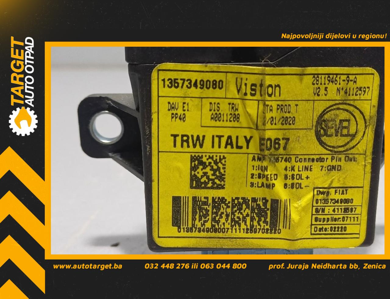 DIJELOVI ELEKTRONIKA MODUL PEUGEOT BOXER > 14- 2.2 1357349080