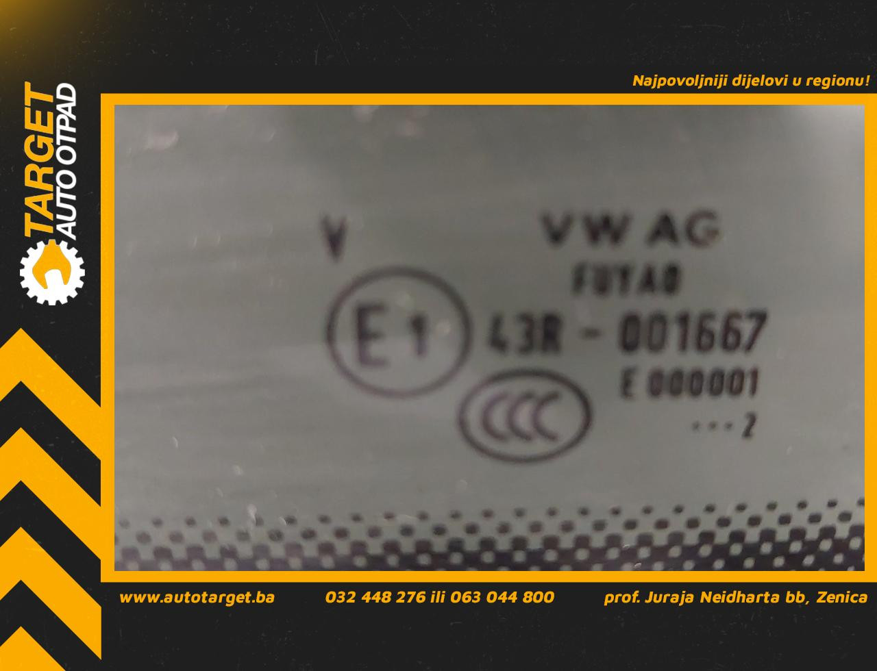 DIJELOVI STAKLO NISSAN NV200/EVALIA > 09- 43R001667