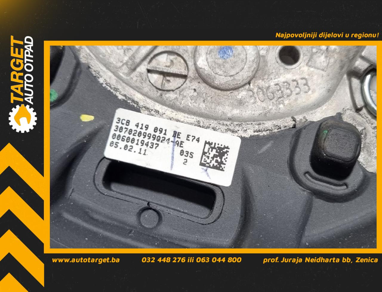 DIJELOVI VOLAN VW PASSAT B7 > 10-14 3CB419091BE