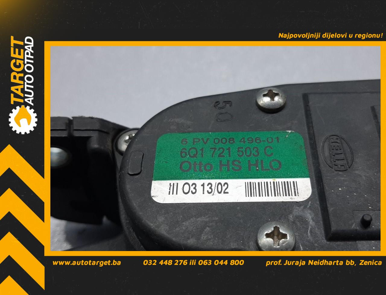 DIJELOVI PAPUCICA GASA VW GOLF 4 > 97-03 6Q1721503C