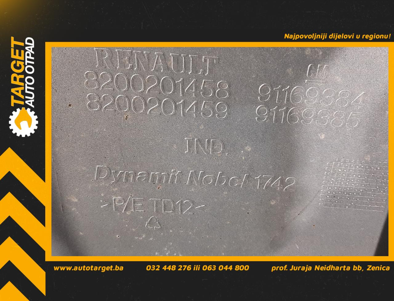 DIJELOVI PLASTIKA RENAULT TRAFIC > 07-14 8200201458