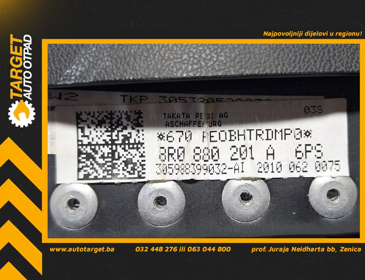 DIJELOVI AIRBAG VOLANA AUDI Q5 > 08-11 2.0 8R0880201A