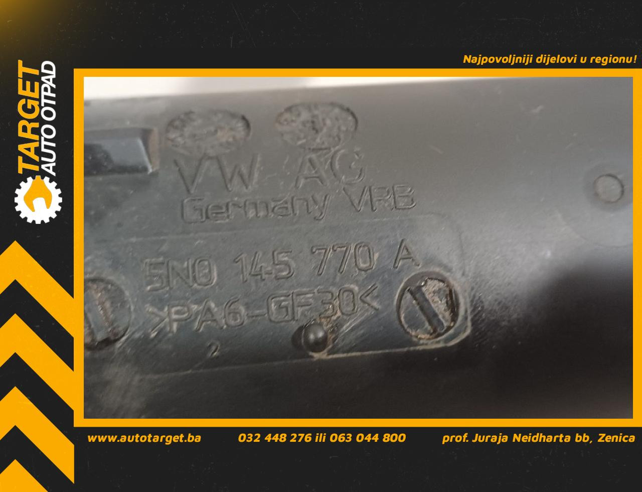 DIJELOVI CRIJEVO INTERKULERA VW TIGUAN > 07-11 2.0 5N0145770A