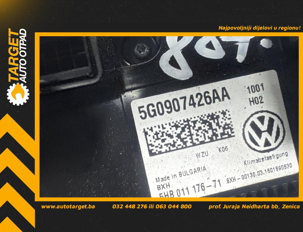 DIJELOVI PREKIDACI KLIME VW GOLF 7 > 12-16 1.2 5G0907426AA