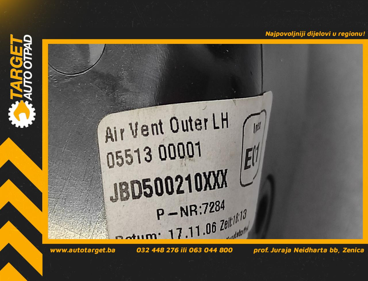 RESETKA VENTILACIJE LAND ROVER DISCOVERY > 04-09 JBD500210XXX