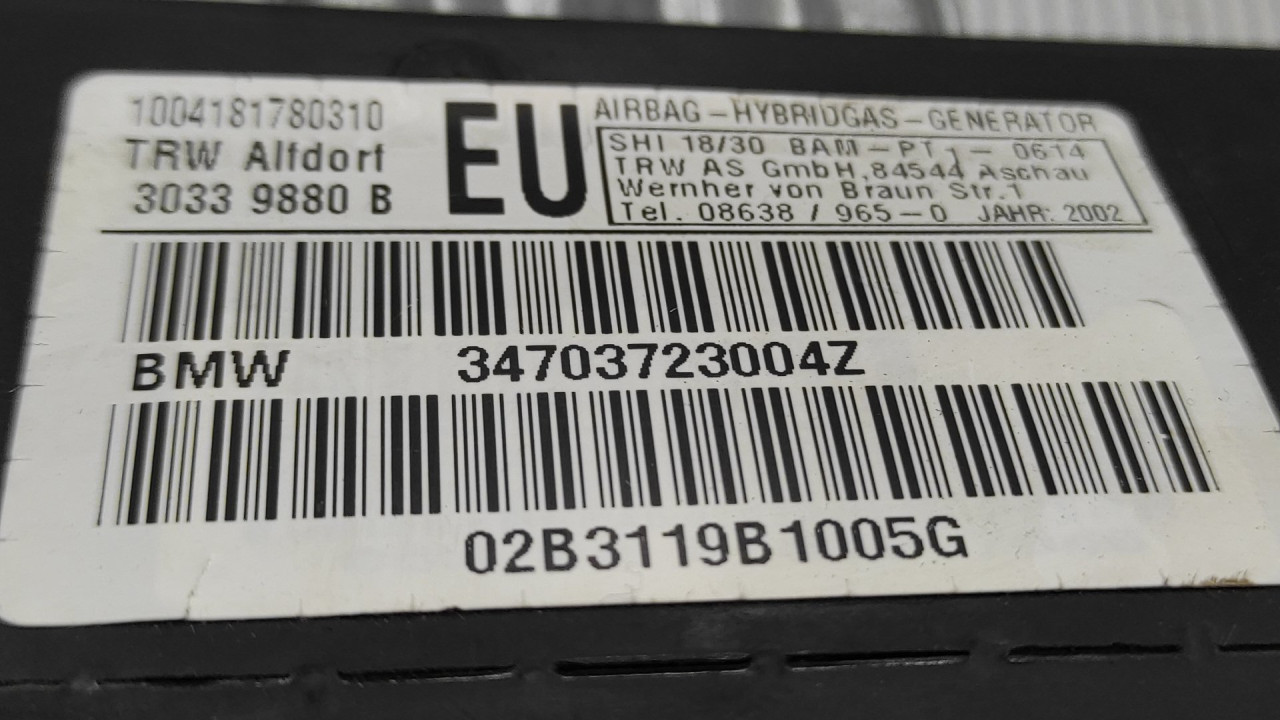 AIRBAG NOGU BMW SERIJA 3 (E46) > 02-05 34703723004Z
