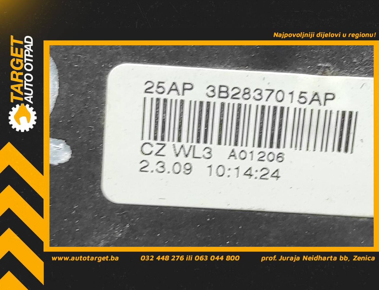 DIJELOVI BRAVA VRATA SKODA FABIA > 07-10 1.6 3B2837015AP