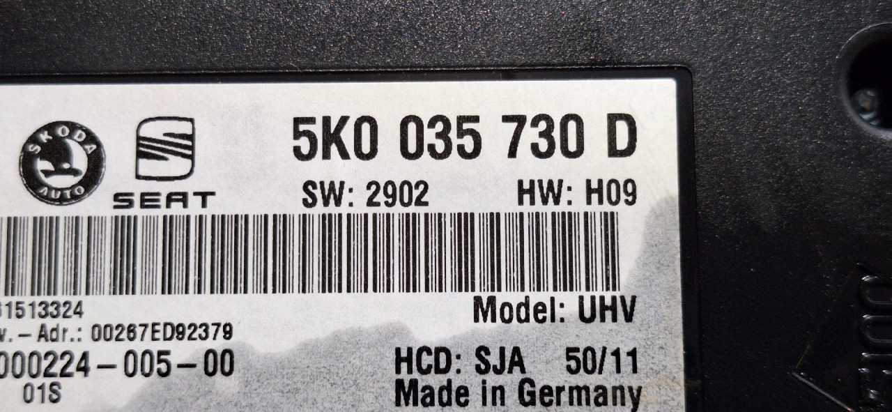 DIJELOVI ELEKTRONIKA MODUL VW TIGUAN > 11-15 5K0035730D