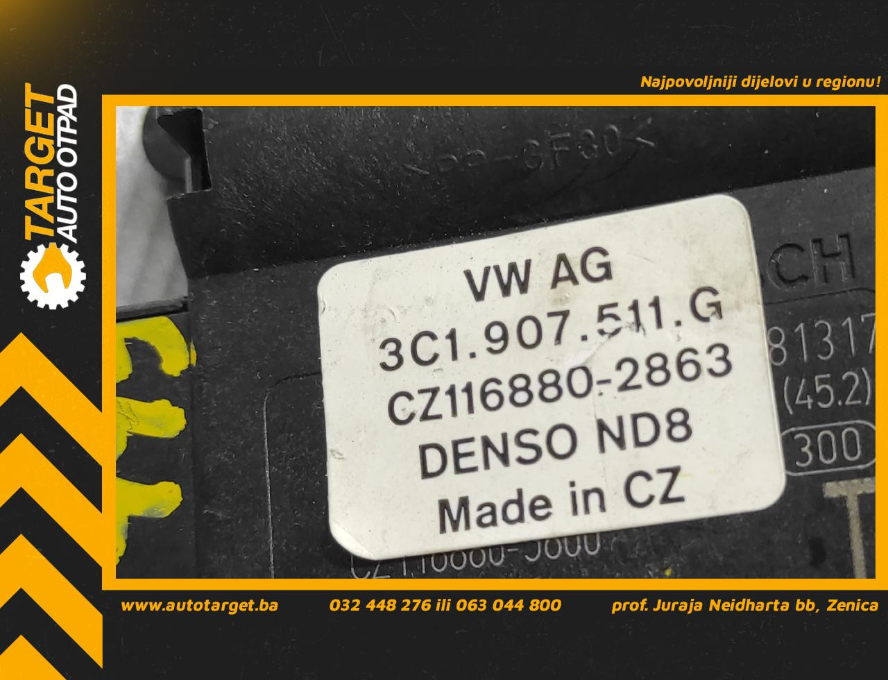 DIJELOVI MOTORIC KLAPNE VW TIGUAN > 11-15 1.4 3C1907511G