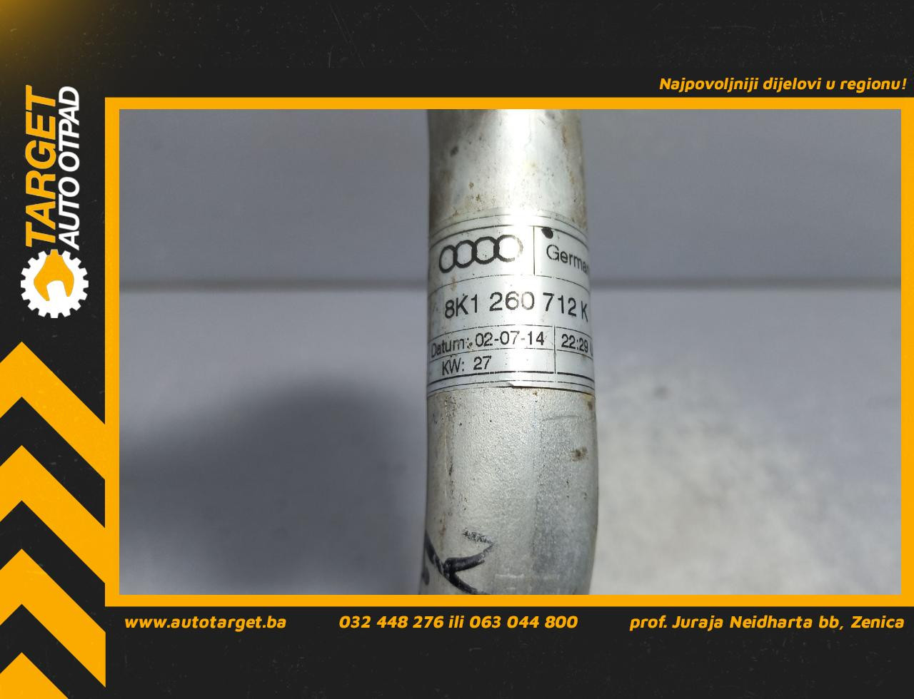 DIJELOVI CRIJEVO KLIME AUDI A4 (B8) > 12-15 2.0 8K1260712K