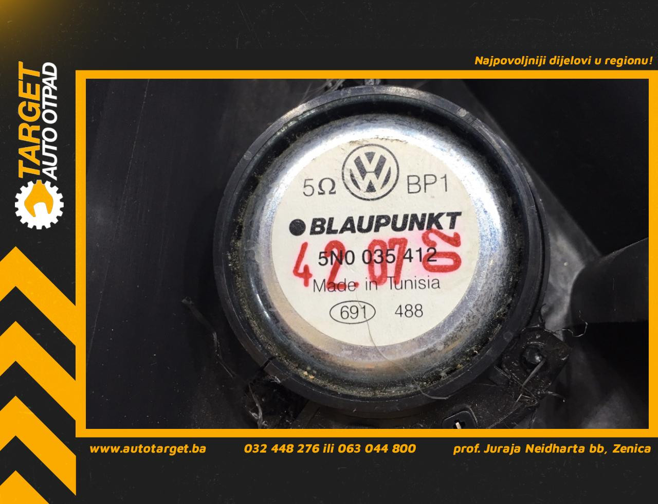 DIJELOVI ZVUCNIK VW TIGUAN > 11-15 5N0035412