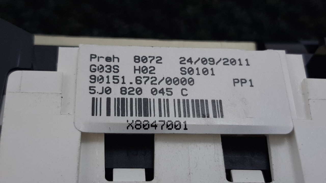 DIJELOVI PREKIDACI KLIME SKODA FABIA > 10-14 5J0820045C