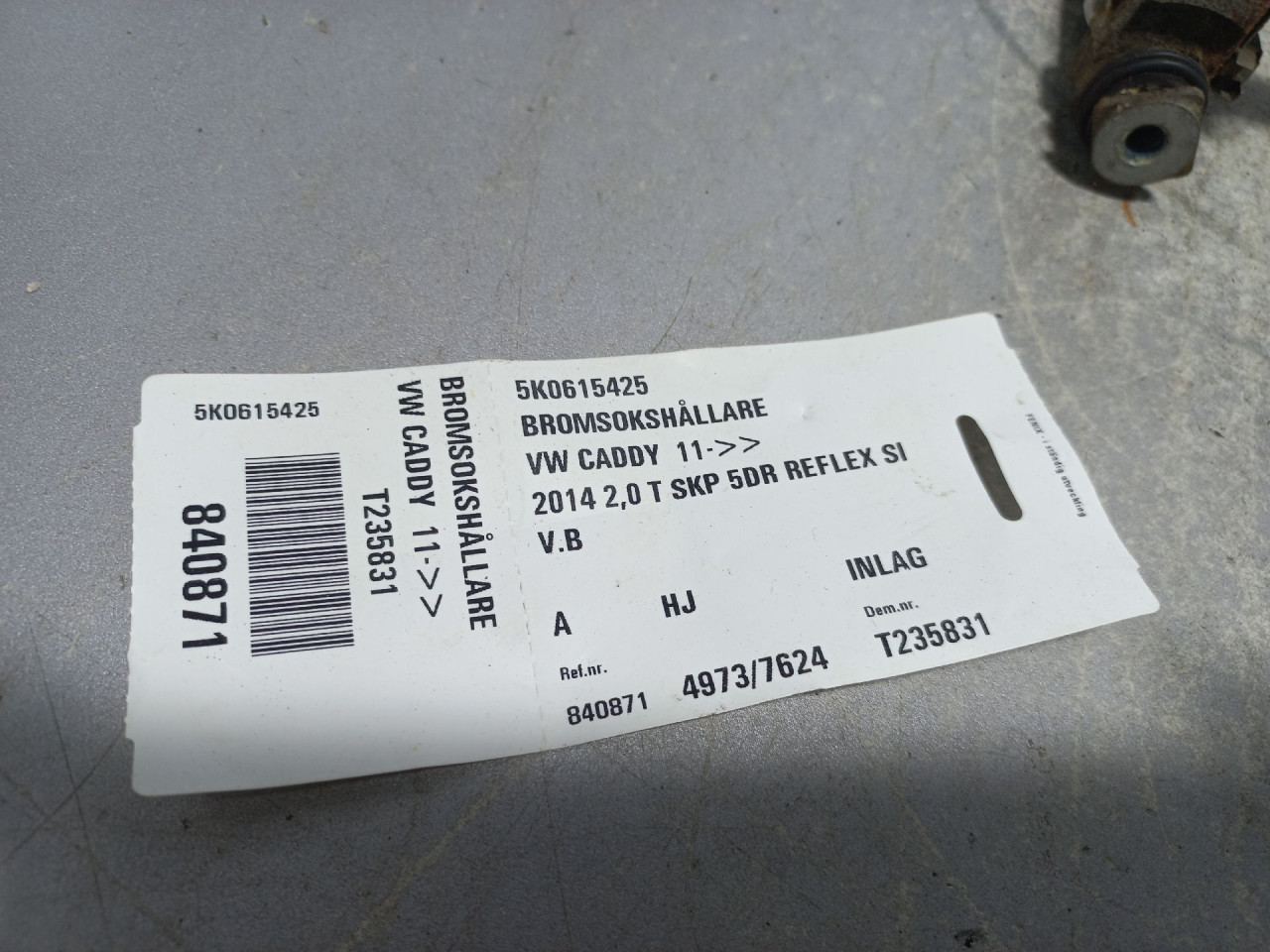 DIJELOVI NOSAC VW CADDY > 10-15 5K0615425