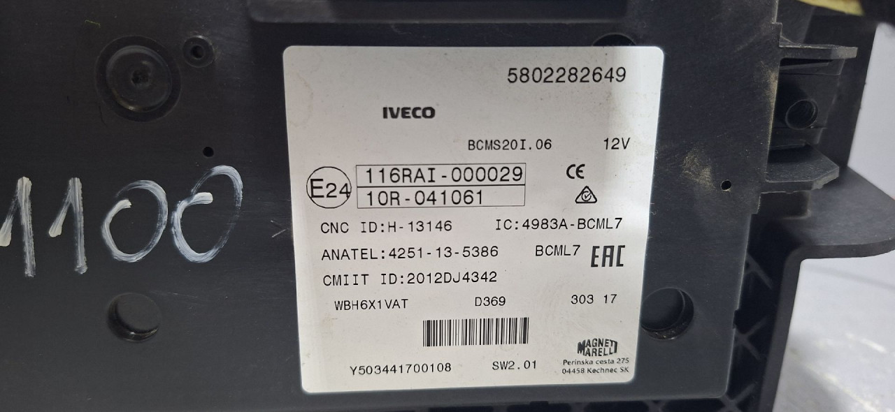 DIJELOVI BCM ELEKTRONIKA IVECO DAILY > 14- 5802282649