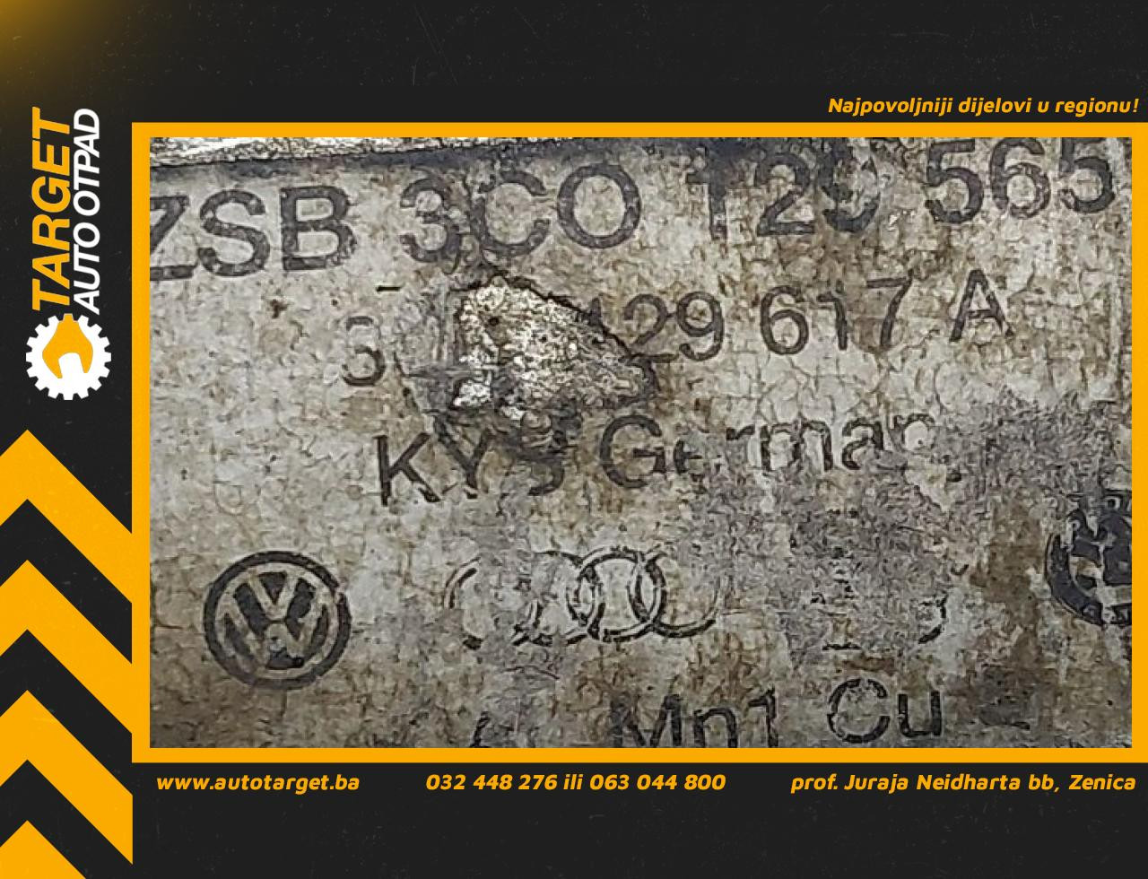 DIJELOVI CRIJEVO SEAT LEON > 05-09 3C0129565C