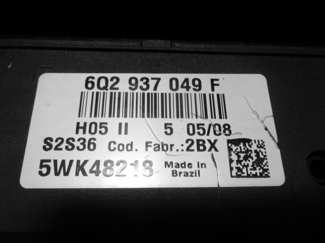 BCM ELEKTRONIKA VW POLO > 05-09 6Q2937049F
