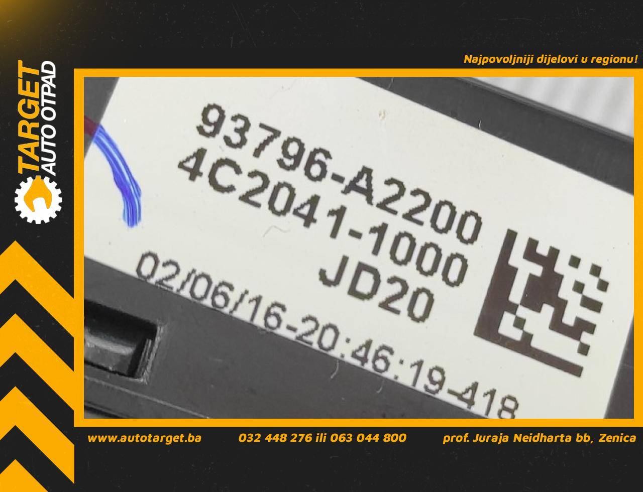 DIJELOVI PREKIDAC KIA CEED > 18- 93796A2200