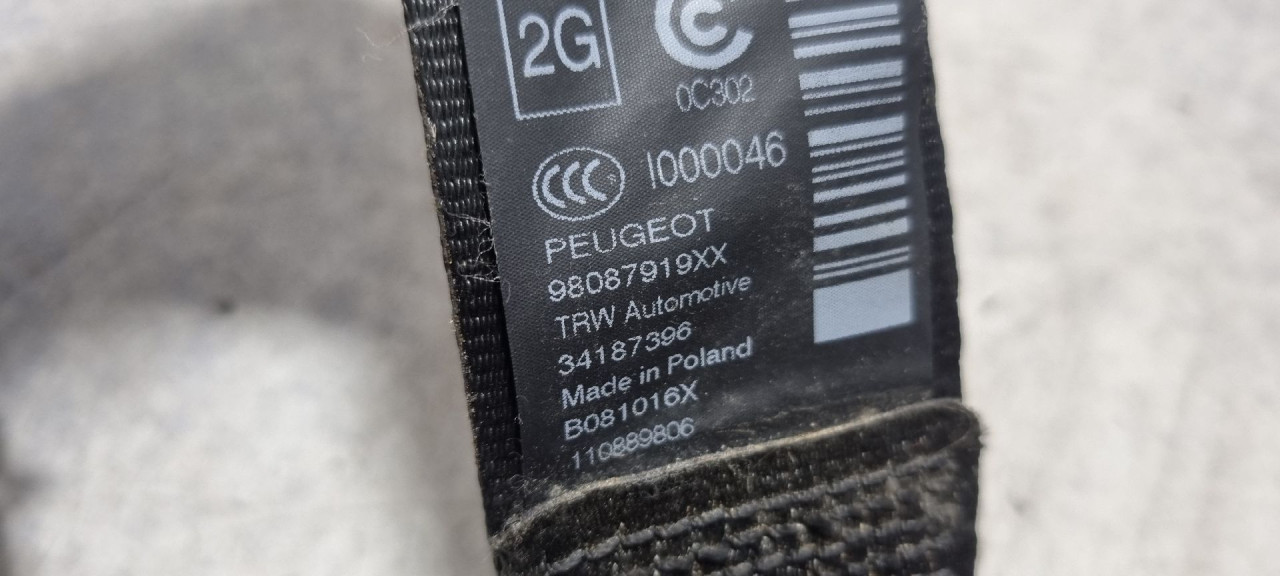 DIJELOVI POJAS PEUGEOT 308 > 17-21 2.0 98087919XX
