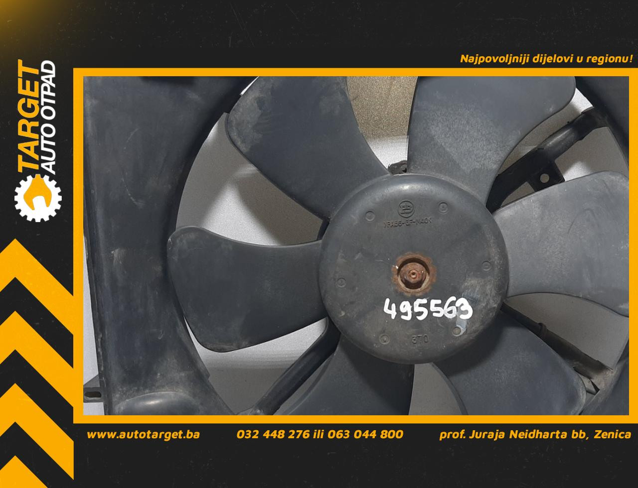 VENTILATOR CHEVROLET/DAEWOO TACUMA REZZO > 01-05 PA66GFM40