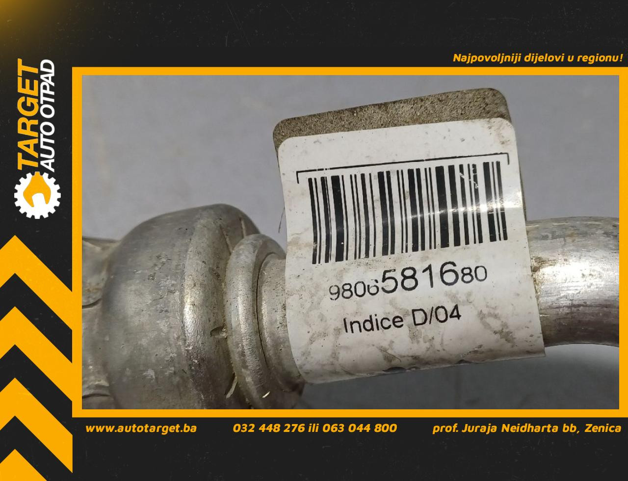 DIJELOVI CRIJEVO KLIME CITROEN C5 AIRCROSS > 20- 1.5 9806581680