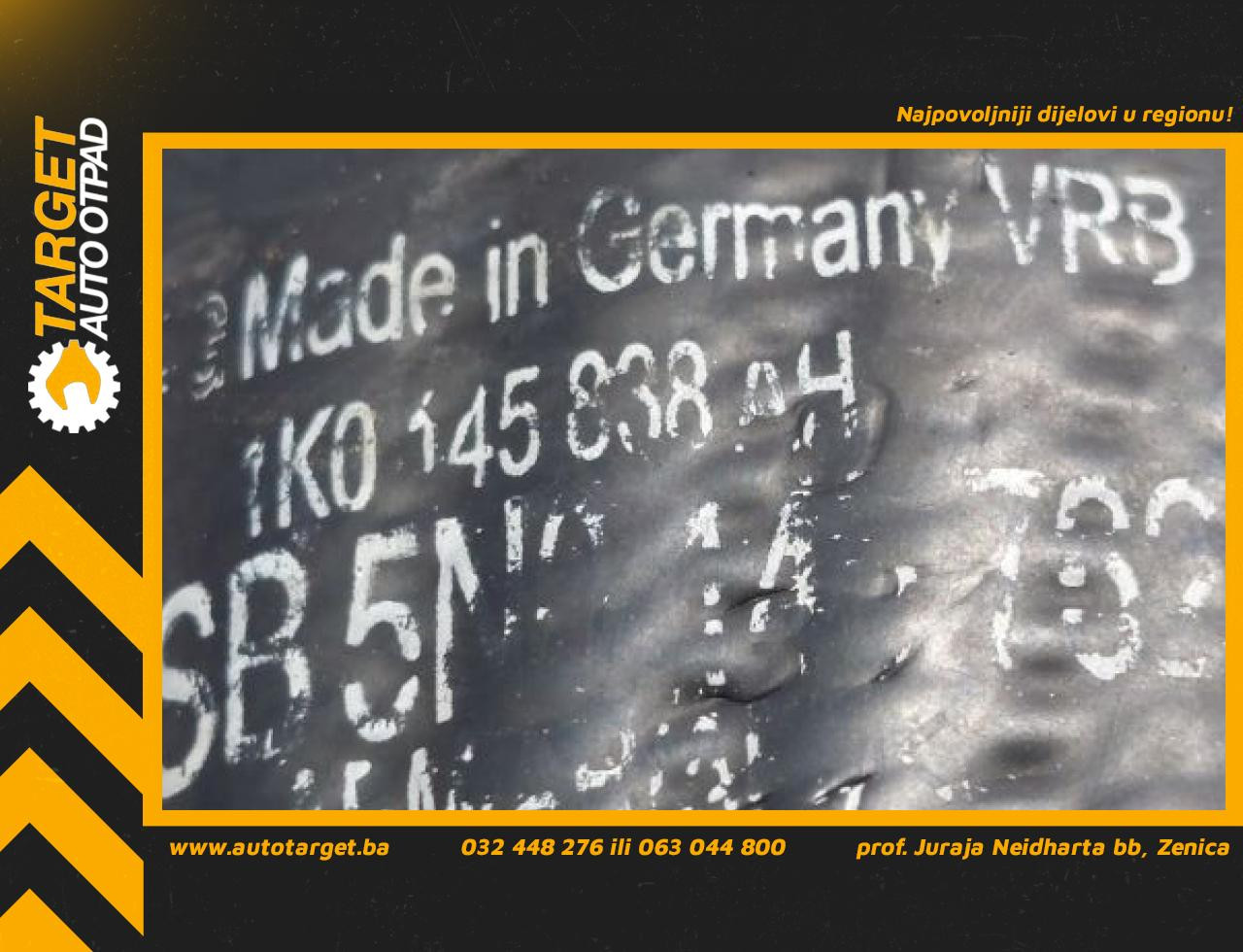 DIJELOVI CRIJEVO VW PASSAT B7 > 10-14 1K0145838AH