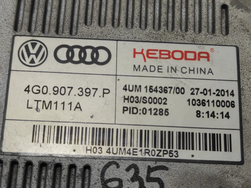 DIJELOVI BALAST FARA AUDI A1 > 14-18 4G0907397P