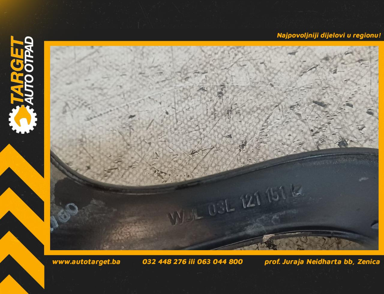 DIJELOVI CRIJEVO VW SHARAN > 10- 2.0 03L121151L