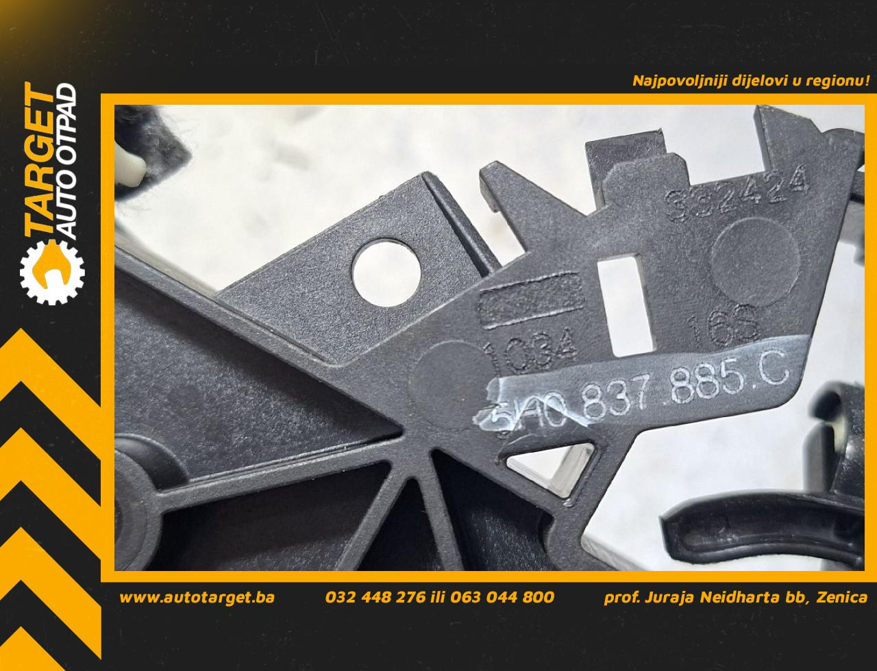 DIJELOVI RUCKA VRATA VW TIGUAN > 20- 2.0 5H0837885C