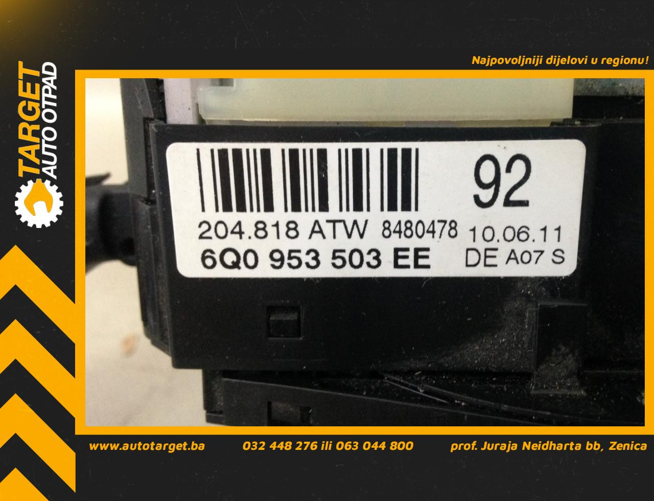 DIJELOVI RUCICE VOLANA VW POLO > 09-14 VW023093 6Q0953503EE