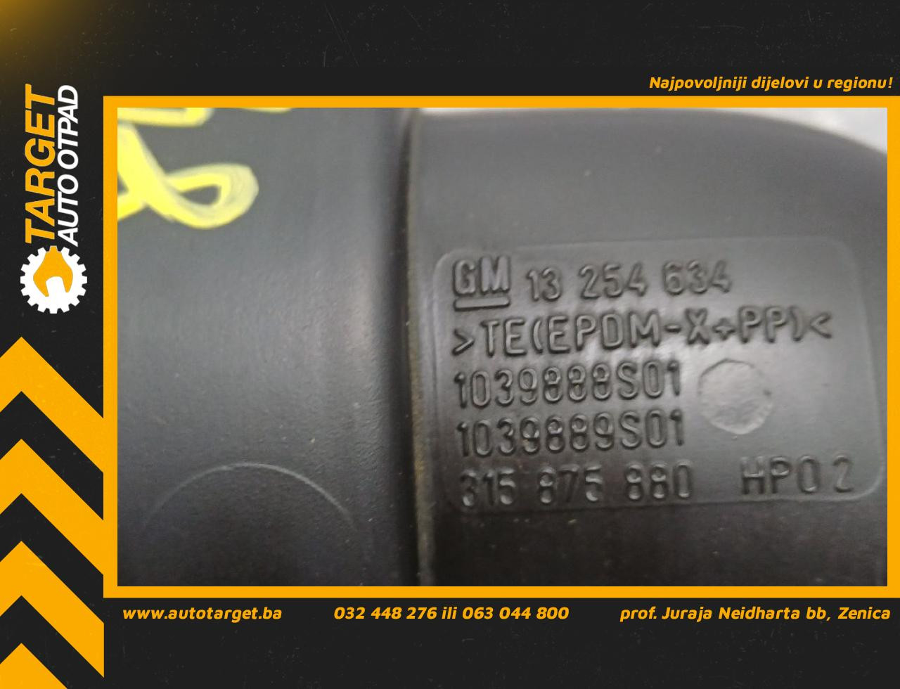 DIJELOVI CRIJEVO OPEL ASTRA J > 12-15 2.0 13254634