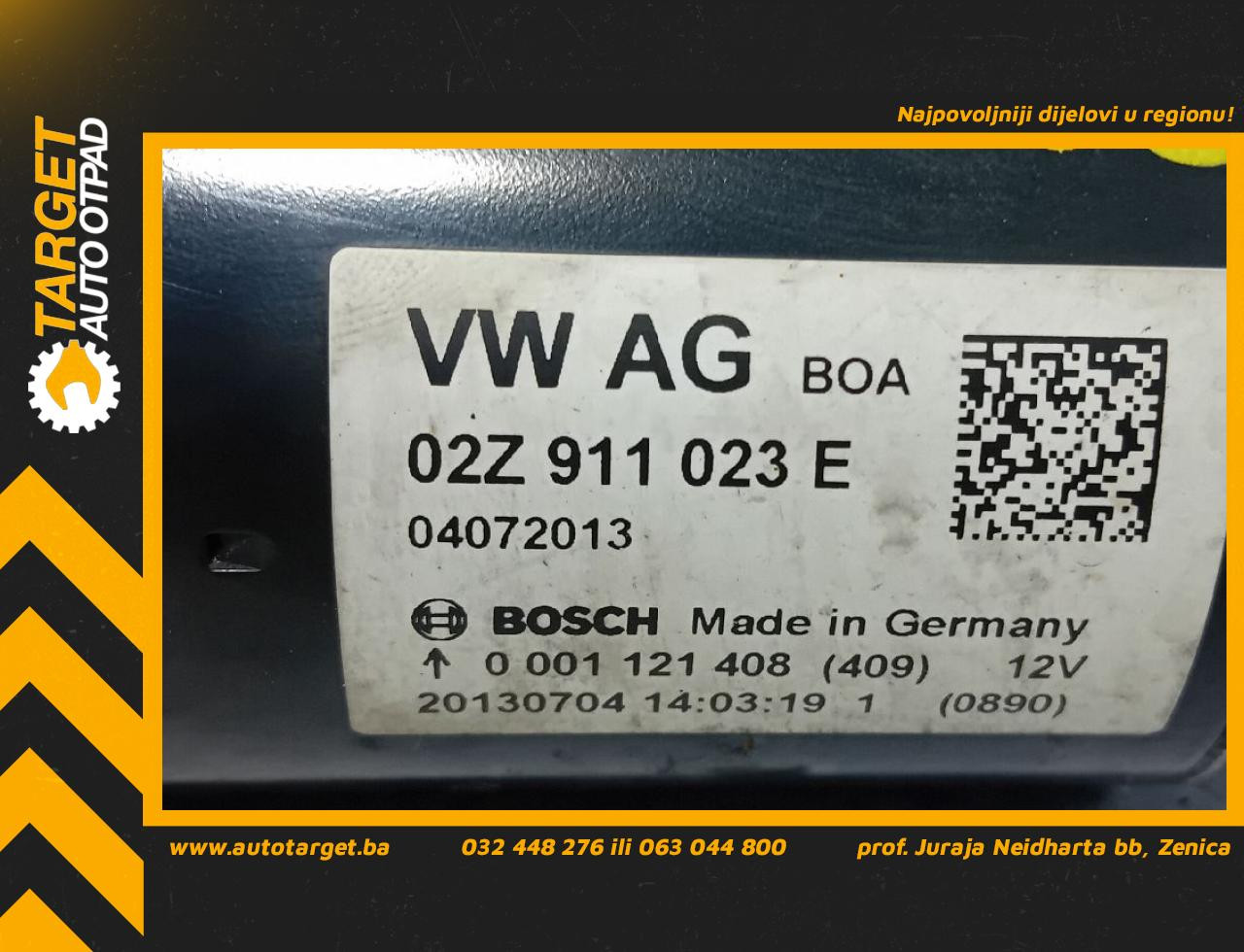 DIJELOVI ALNASER VW PASSAT B7 > 10-14 1.4 02Z911023E