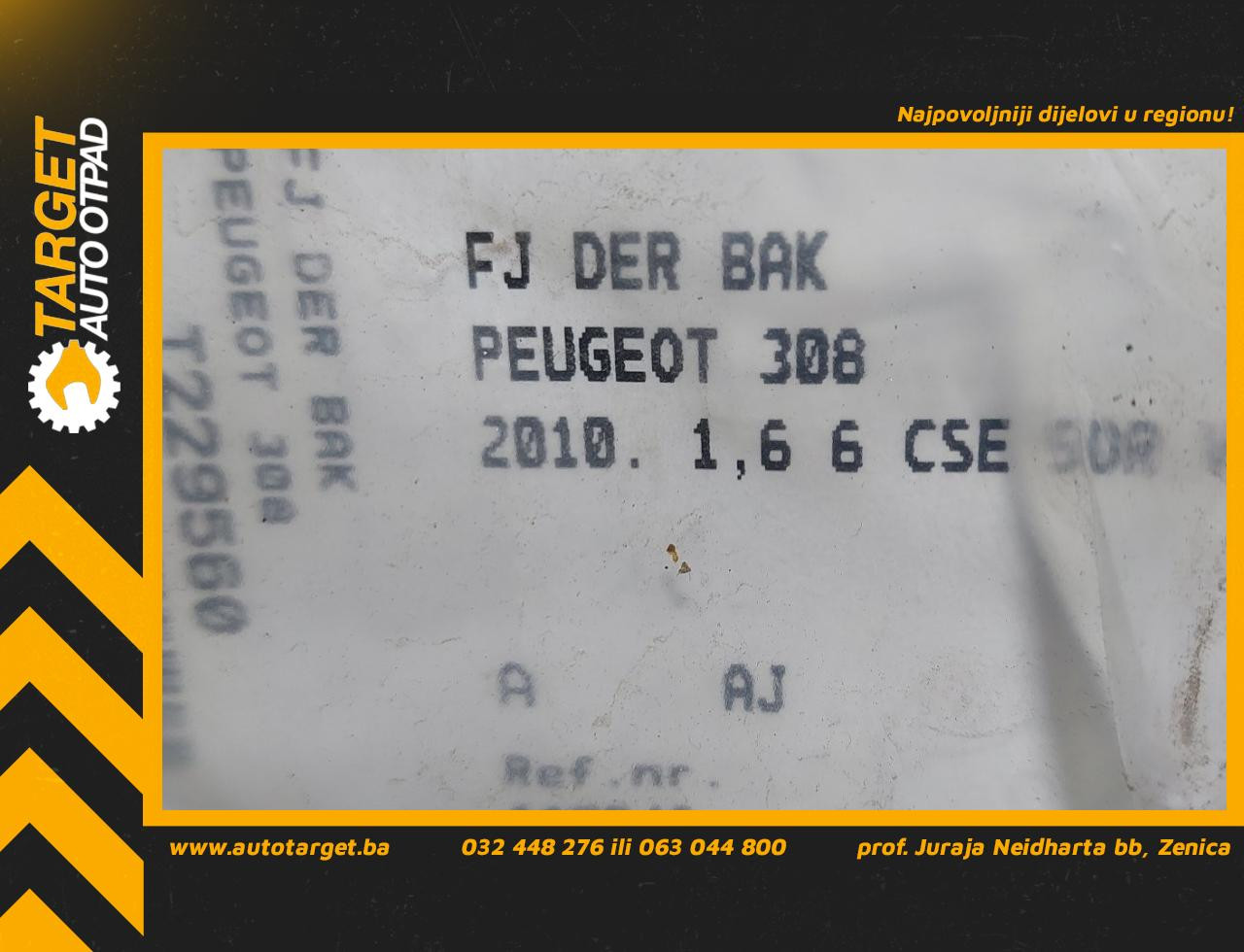 DIJELOVI OPRUGA AMORTIZERA PEUGEOT 308 > 07-11