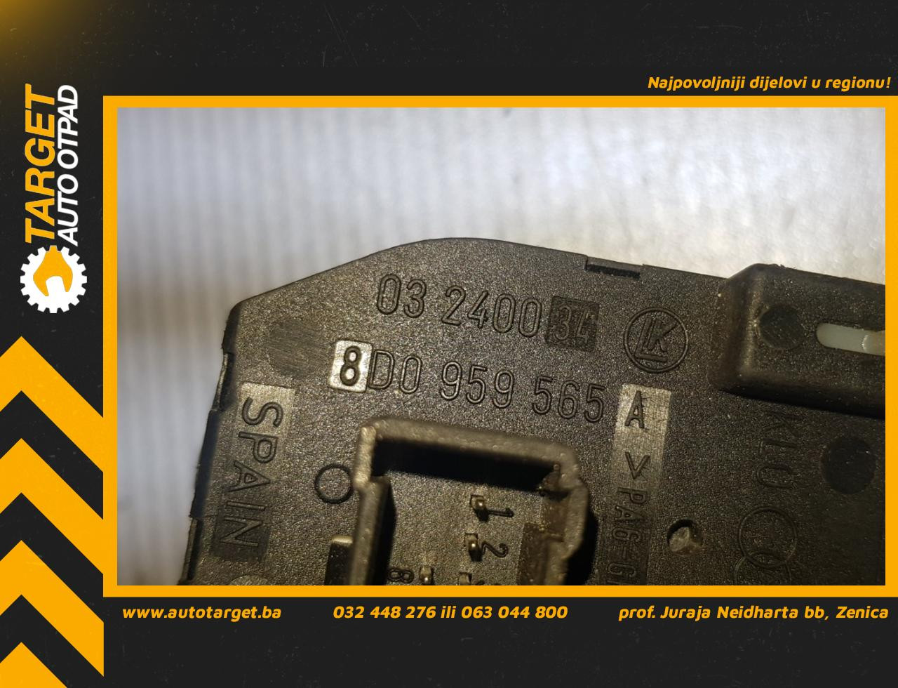 DIJELOVI PREKIDAC AUDI A4 (B6) > 00-04 8D0959565