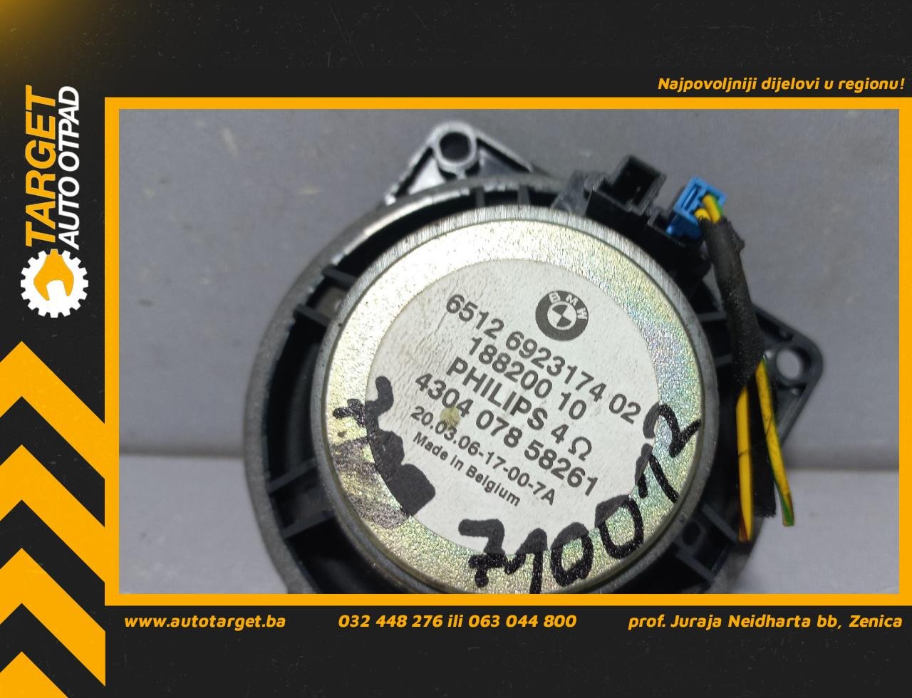 DIJELOVI ZVUCNIK BMW SERIJA 5 (E60/E61) > 03-07 3.0 6923174