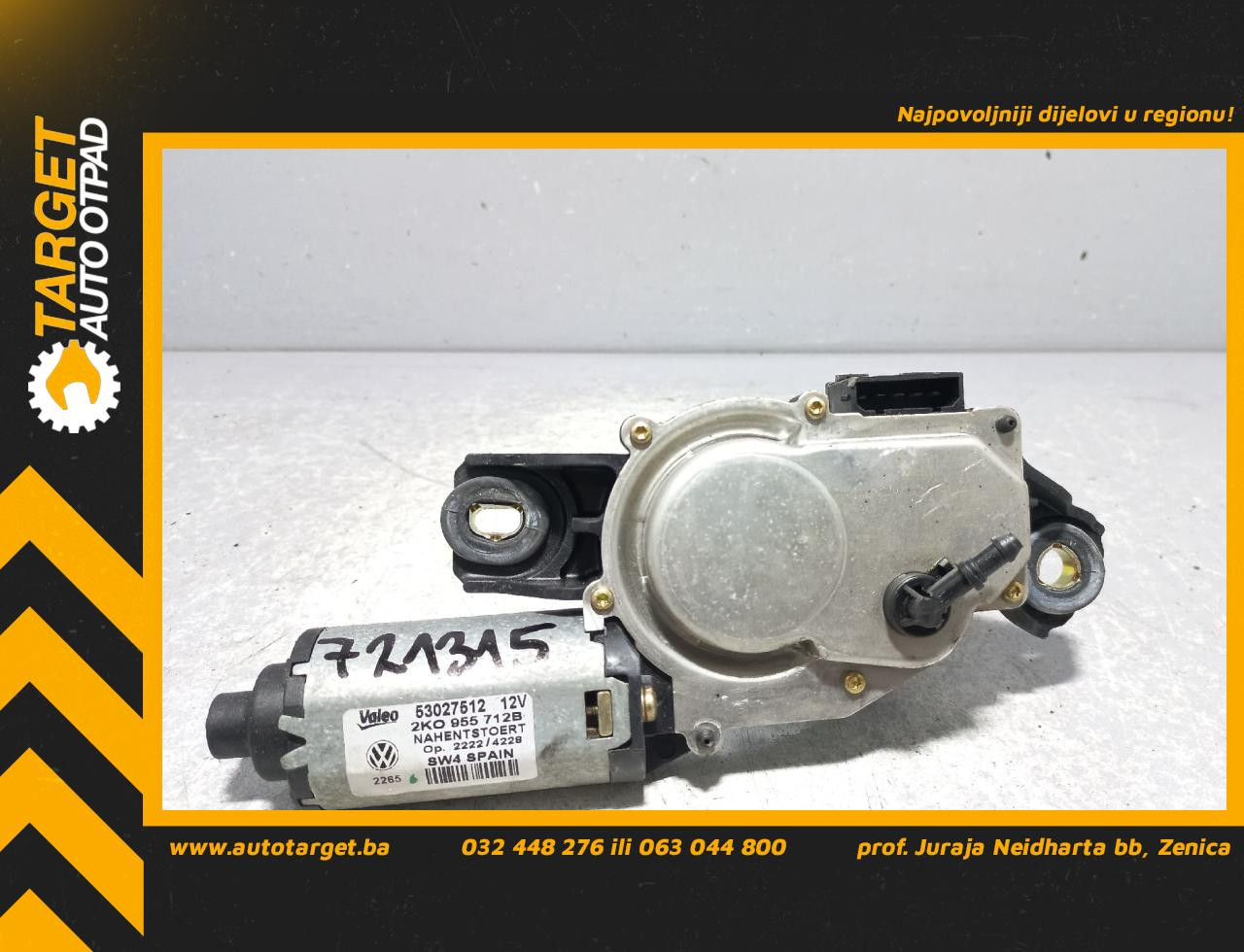 DIJELOVI MOTORIC BRISACA GEPEKA VW CADDY > 03-10 1.9 2K0955712B