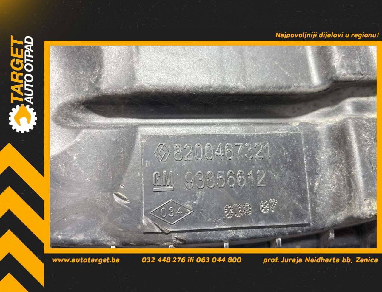 KUCISTE FILTERA ZRAKA OPEL VIVARO > 07-14 8200467321