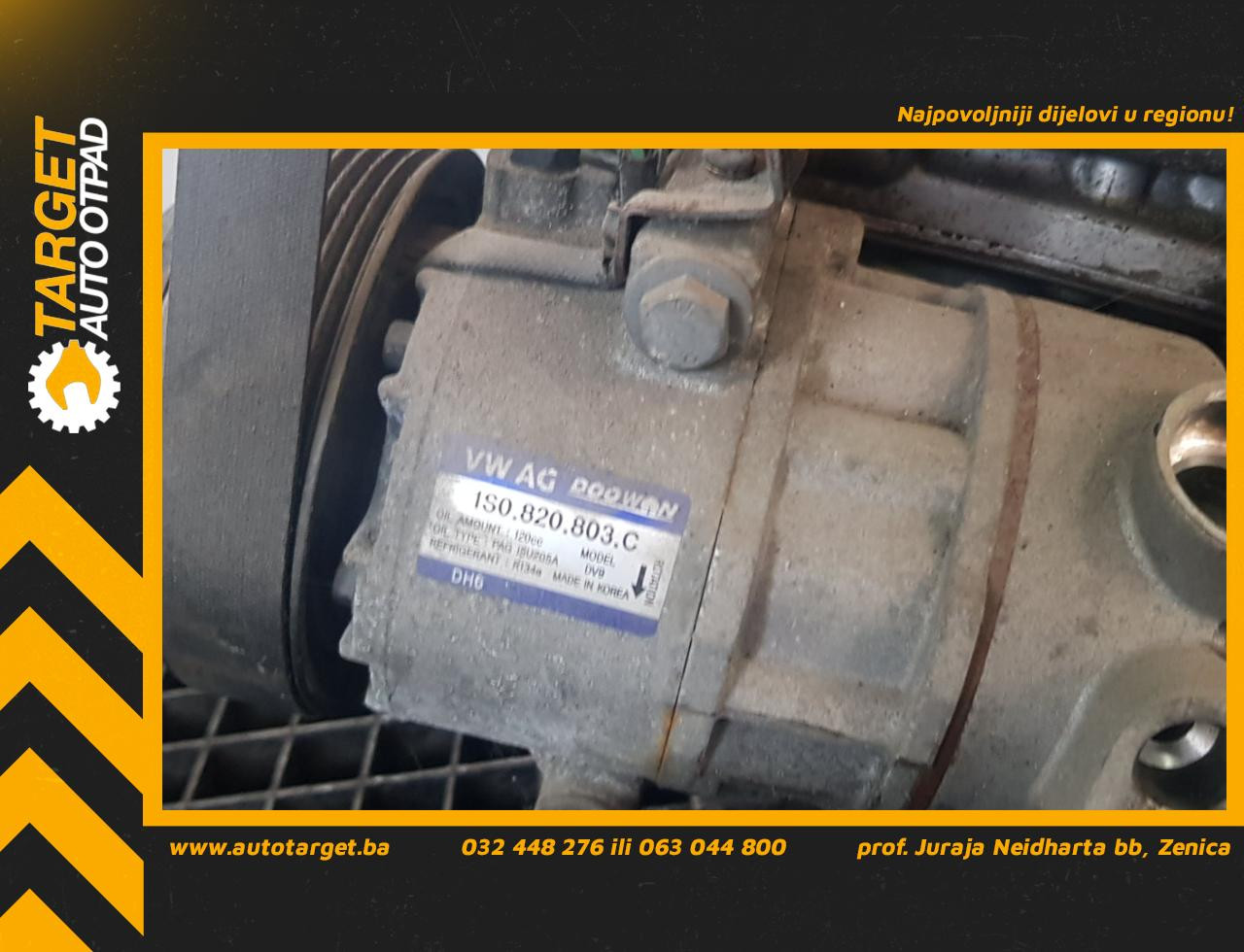 DIJELOVI KOMPRESOR KLIME VW UP > 12-16 1S0820803C