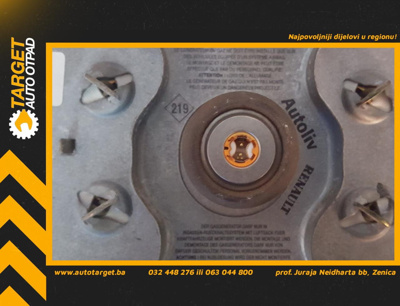 DIJELOVI AIRBAG SUVOZACA RENAULT SCENIC > 99-03 8200201495