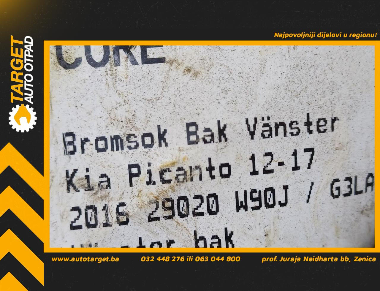 DIJELOVI KOCIONA KLJESTA KIA PICANTO > 15-17