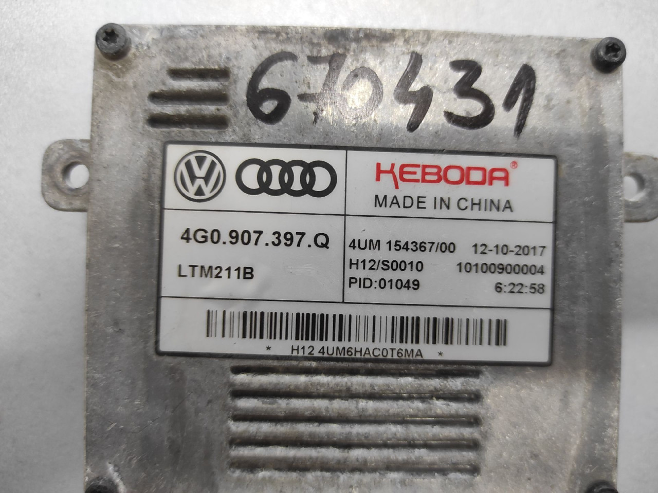 DIJELOVI BALAST FARA AUDI Q3 > 15-18 4G0907397Q