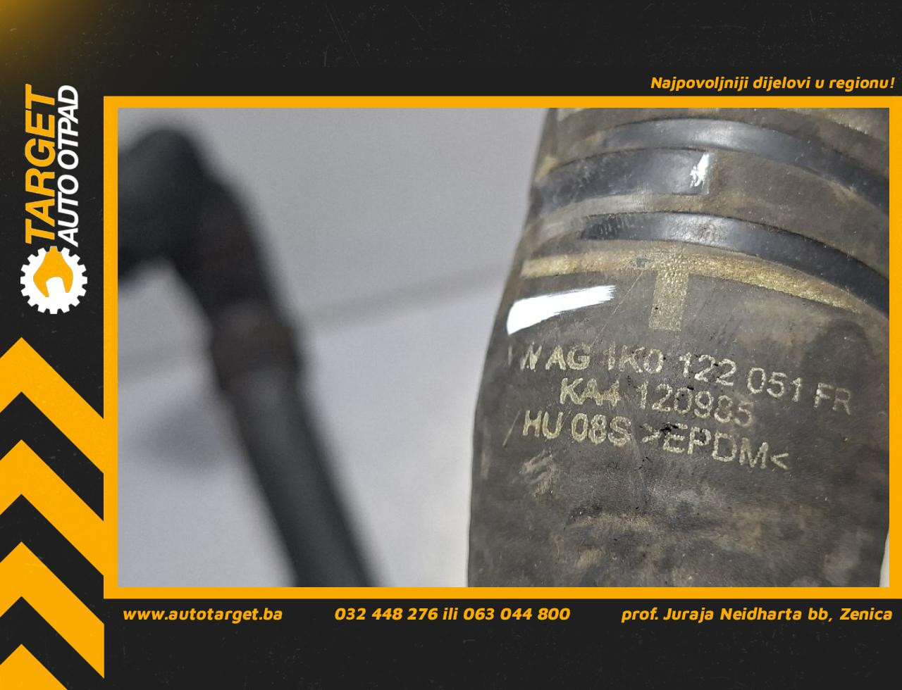 DIJELOVI CRIJEVO VW GOLF 6 > 08-12 1.6 1K0122051FR