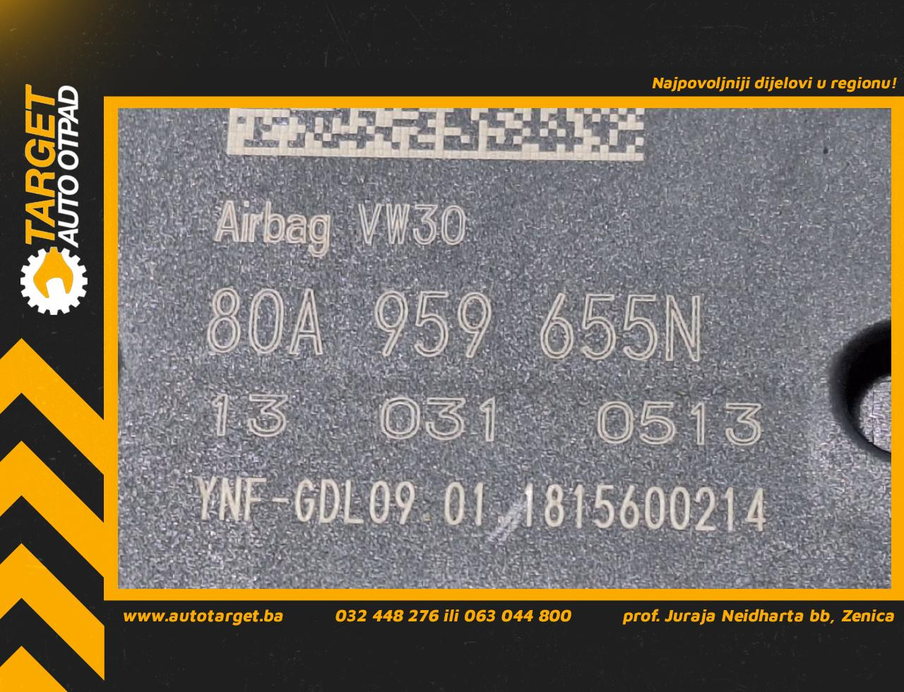 ELEKTRONIKA AIRBAGA AUDI Q5 (FY) > 17 - 20  80A959655N