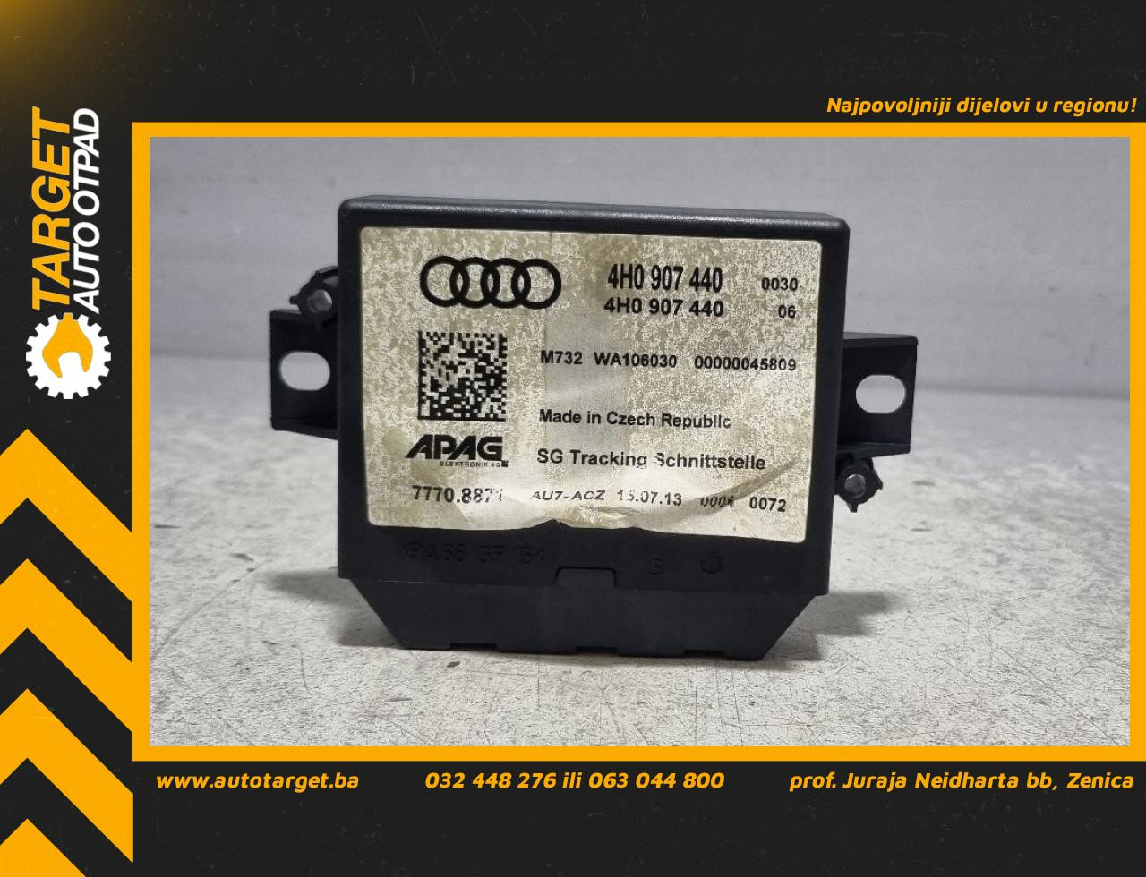ELEKTRONIKA MODUL AUDI A8 (4H) > 10-13 4H0907440