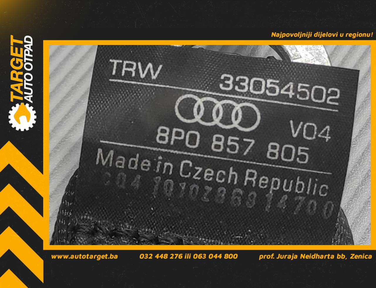 DIJELOVI POJAS AUDI A3 > 08-12 2.0 8P0857805