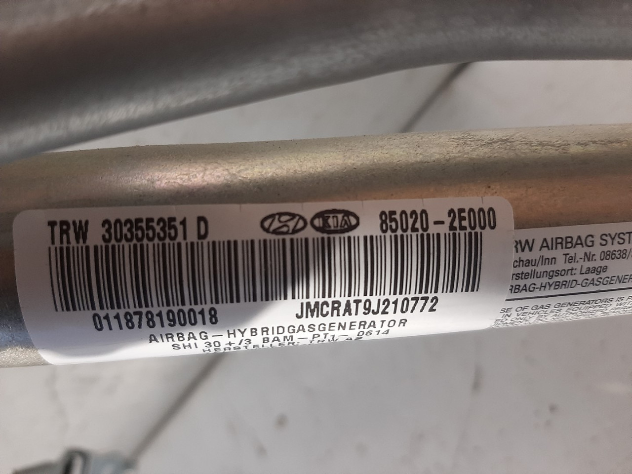 KROVNI AIRBAG HYUNDAI TUCSON > 04-10 85020-2E000