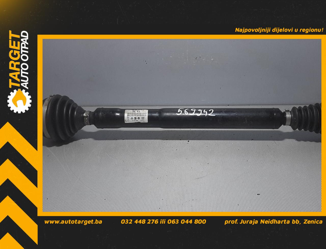 DIJELOVI POLUOSOVINA SKODA OCTAVIA > 08-13 1.8 1K0407272LF