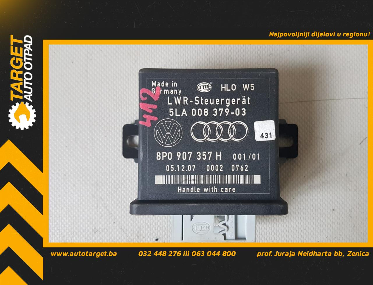 KOMFORT ELEKTRONIKA AUDI A3 > 03-08 8P0907357H 5LA00837